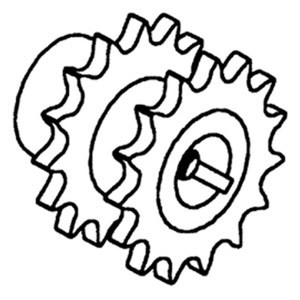 Aftermarket AH92689 New Fits John Deere Combine 3.979" Dia Straw Walker Drive Sprocket 7720 COR30-0017 - main